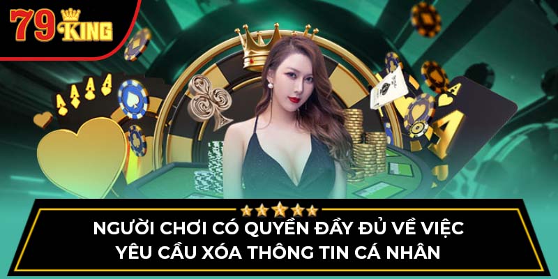 Người chơi có quyền đầy đủ về việc yêu cầu xóa thông tin cá nhân